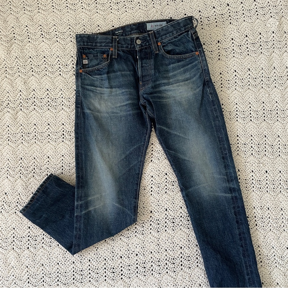 AG Adriano Goldschmied Tellis Modern Slim Jeans Medium Wash (Size 31R)